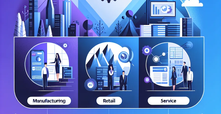  行业专属ERP怎么选？制造业/零售业/服务业对比  